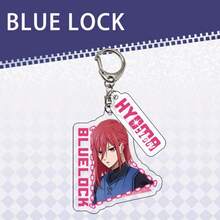 Llaveros acrílicos de personajes del anime BLUE LOCK, disponibles en diseños de Isagi Yoichi, Bachira Meguru, Nagi Seishiro, Chigiri Hyoma, Rin Itoshi y Mikage Reo. Con un diseño triangular, son frescos y elegantes, ideales como regalos para convenciones de cómics. - Multicolor - Ver 5