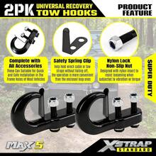 - 2 ganchos de remolque universales de recuperacin de 1000 libras, ganchos de remolque forjados negros compatibles con, Pickup Truck - inicial - Ver 6