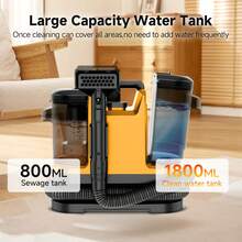 Carpet Cleaner,  18Kpa Powerful Suction Spot Cleaner Machine, Portable Spot And Stain Cleaner, Easy Move With Handle, Deep Cleaning Machine For Couch, Stairs, Car And Pet Messes, Orange - US A Type Plug(110-127V) - View 4