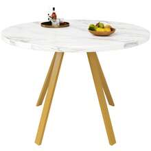 Dining Tables - White+Gold - View 6