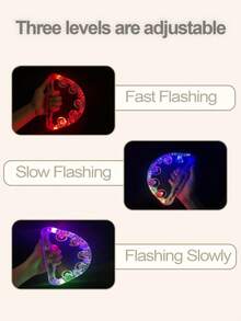 1pc/2pcs/4pcs Flashing Tambourine, Colorful Lights Flashing Rattle Drum, Handheld Clear LED Tambourine, Light Up Musical Flashing Tambourine, Party Supplies For Birthday Anniversaries, Christmas Gifts