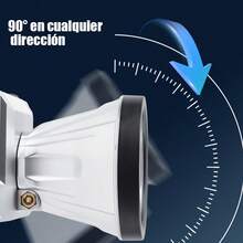 Linterna frontal LED Haz de luz de alta intensidad Sensor activado por ondas Diseño para montar en la cabeza con diáfano grande Mayor duración de la batería Foco para pesca nocturna Adecuada para viajes, uso diario y acampadas - Blanco y Negro - Ver 3