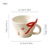 Ceramic Cup Coffee Cup Water Cup Mug Tea Cup Cup Dust-Proof Creative Cute Retro Vintage Feel Blooming Flowers - Cups and Saucers, Hand-pinched Ribbons - View 14