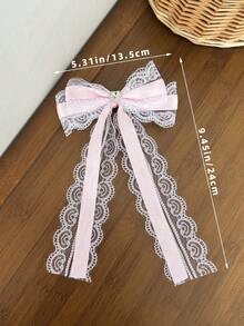 1 pezzo Fermaglio per capelli da donna in dolce pizzo e fiocco, accessorio per capelli carino a forma di farfalla stile Lolita, versatile per uso quotidiano, matrimonio, festival musicali, feste, compleanni, shopping, viaggi, fotografia, qualsiasi occasione, ottimo regalo per la migliore amica, fermaglio per capelli, accessori - Multicolore - Visualizzare 11