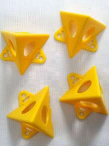 4/10pcs Triangle Shaped Paint Spray Tripod Stands, Painting Pad Blocks, Pyramid-Shaped Painting Rack Accessories - Multicolor - View 8