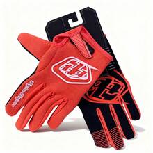 2025新款 Forest Racing 山地自行车黑/红手套，成人四季骑行摩托车赛车手套，全指透气骑行手套 - TLD 手套 - 查看 20