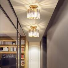 إضاءة سقف كريستالية عصرية بسيطة، مناسبة للممرات والردهات والمداخل والخزائن والشرفات، بطراز شمالي - أنماط متعددة - مشاهدة 3