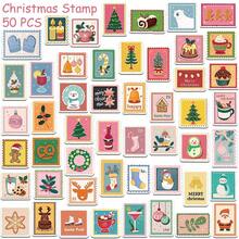 50 pièces Autocollants de Noël, Ornements de Noël, Décorations de Noël, Décorations de Noël d'intérieur, Autocollants de dessin animé pour bouteille d'eau, Hydroflask, guitare, bagage, téléphone, étui, ordinateur portable, planche à roulettes, cadeau - sd2 - Voir 11