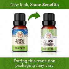 GuruNanda Tea Tree Essential Oil (2x0.5 Fl Oz) - 100% Pure, Undiluted Aromatherapy Oil For Diffusers, Massage, DIY Recipes, Helps In Skin &Amp; Hair Care - MàuJ - Xem 2