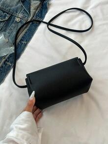 女士时尚奢华复古单肩包，适合日常使用 - 黑色 - 查看 7