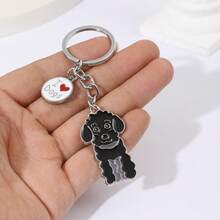 1pc Alloy Golden Retriever Dog Keychain, Pet Dog Keyring, Animal Pendant, Men's Car Key Chain, Cute Bag Charm, Gift For Friends