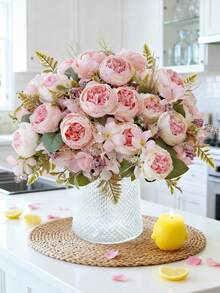 1/80 Peças Flores de Peônia de Seda Artificial, Plantas Falsas, Decoração para Casa, Restaurante, Sala de Estar, Jardim Externo, Presente do Dia das Mães, Presente de Aniversário, Presente de Formatura, Temporada de Casamento, Arranjo Floral, Adereços de Fotografia, Vaso, Parede de Flores, Guirlanda, Buquê de Noiva, Decoração de Casamento, Materiais DIY para Guirlanda, Decoração de Festa de Aniversário, Acessórios de Decoração Doméstica, Dia dos Namorados