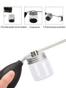 Fiber Powder Hair Refill Nozzle, Hair Fiber Auxiliary Spray Nozzle, Hairline Extender, Thick Hair Spray Gun - Multicolor - View 3