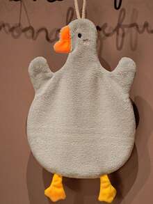 A Multi-Functional Coral Fleece Cute Goose Hand Towel With An Adorable Ins Style That Can Be Hung In The Kitchen. It Is A Water-Absorbing Towel And A Coral Fleece Bathroom Handkerchief. Use A Super Water-Absorbing And Non-Shedding Bathroom And Kitchen Handkerchief Of 1/2pcs