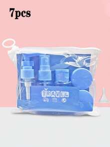 زجاجات السفر لمستحضرات التجميل، زجاجات رش قابلة لإعادة التعبئة، حاويات مستحضرات التجميل بحجم السفر مضادة للتسرب للشامبو والبلسم والسوائل والكريمات والصابون وغسول الجسم للرجال والنساء، ضروريات وإكسسوارات السفر للرحلات العمل أو الدراسة - متعدد الألوان - مشاهدة 10