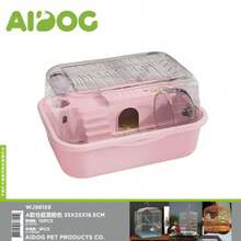 Extra Large Panoramic Transparent Hamster Villa, Hamster Cage, Multiple Colors Available - Pink - View 3