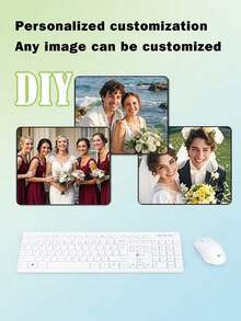 1 Personalized Mouse Pad, Custom Mouse Pad With Photos, Create Your Own Custom Mouse Pad, Office Supplies And Computer Desk Accessories, Gaming Mouse Pad Desk Decoration, Custom Photo Mouse Pad, Print Portraits - Multicolor - View 6
