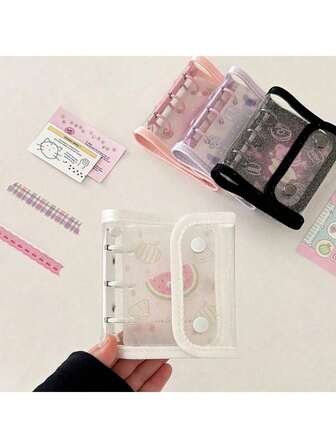 3-Zoll-Loseblattordner, Kpop Idol Fotoalbum, PVC Fotokartensammelalbum