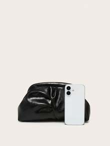 Women's Pleated Cloud Clutch Bag, Large Capacity And Multifunctional, Fashion Minimalist Design, Suitable For Shopping And Outings