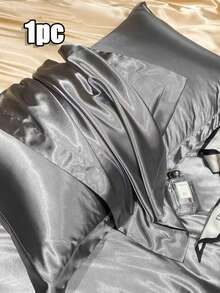 奢华桑蚕丝枕套，25 毫米缎纹面料，低致敏性纯色，带信封封口，仅可手洗，120-140 克/平方米 - 质地柔软顺滑，适合头发和皮肤，低致敏性床上用品|超薄枕套 - 彩色 - 查看 22