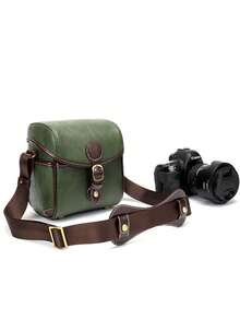 Vintage Camera Bag | Durable Large Capacity Mirrorless Camera Bag For Photography Enthusiasts, Suitable For Konica, Canon, CCD, Cameras, PU Leather Retro Shoulder Bag, Multi-Functional Compartments And Protective Lining, Applicable For Street Photography, Daily Use, Outdoor Shooting And More Scenarios Charger Case Charger Bag Packing Cubes For Women For Men Digital Bag - Multicolor - View 12