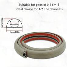 100cm/39.4in Floor Cable Cover For Extending Wires, PVC Hidden Floor Cable Protector To Prevent Overheating, With 0.8cm/0.3in Inner Channel Diameter - Multicolor - View 16