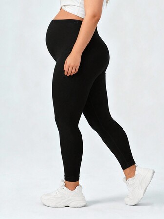 Herbst/Winter Neue Umstandshosen in Große Größen, Super hoher Bund elastische lässige Umstandshosen mit Schlag, verstellbarer Bund, bequeme weiche Yoga Leggings