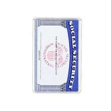 2025 New Style Social Security Card Sleeve Hard Card Sleeve Card Film Protective Cover PVC Transparent Driver's License Sleeve Business Card Sleeve Student Medical Card Sleeve Waterproof - trắng - Xem 5