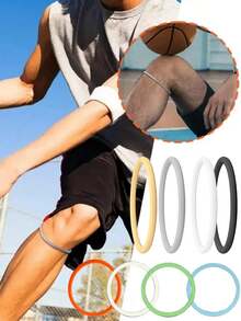 1-2-4Pcs Patella Tendon Support Belt, Knee And Patella Stabilizer Knee Belt Support, Suitable For Hiking, Football, Basketball, Running, Jumper Knee, Tennis, Volleyball And Squat ﻿ - Multicolor - View 2