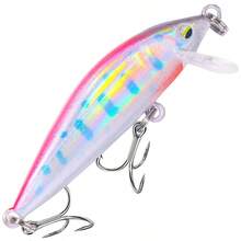1 pieza/5 piezas/Micro-Objeto Cebo Minolua de 5 cm y 3 g, cebo artificial con hundimiento lento y suspensión, cebo para pesca en arroyos, equipo de pesca, cebo artificial biológico - Multicolor - Ver 4