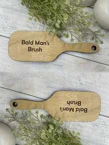 1pc Funny Gift Comb For Bald Men, Adult Novelty Party Favor, Father's Day Gift, Weird Gift, Useful Item, Cute Aesthetic Stuff, Cool Gadget - Beige - View 15