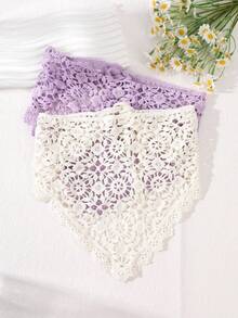 1pc Lace Triangle Headband, Women Fashion Hair Accessories - Multicolor - View 9