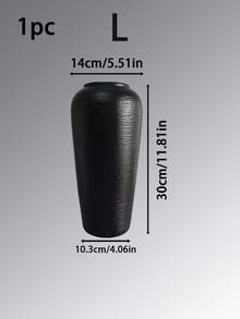 1pc Black & White Textured Decorative Vase, Imitation Ceramic Vase, Modern Matte Tabletop Vase (3 Sizes), Striped Texture Faux Ceramic Decorative Bottle, Suitable For Living Room, Entryway Cabinet, Coffee Table, Bedroom Nightstand, Bookshelf, Cafe Corner, Studio Display, Luxury Clothing Store Display, Wedding Reception Area, Party Decor, Can Be Paired With Floral Arrangements, Dried Flowers, Eucalyptus, Wheat Stalks, Fresh Flowers, Roses, Lilies, Artificial Plants, Nordic Style Greenery - Multicolor - View 16