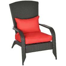 Outsunny Classic Adirondack Chair Muskoka Chair, Garden Deck Chair With Cup Holder For Patio, Indoor, Backyard, Black - Black - View 3