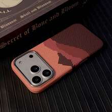 Phone Case Transparent Magnetic Phone Case Magnetic Climber Carbon Fiber Kevlar Texture Suitable For IPhone 17 Pro Max Men Apple 16 Phone Case New 13 Premium 14 Matte 15 Anti-Fingerprint 16 Pro Shockproof 17 - 免費試用 - 查看 1