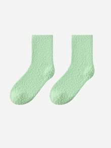 LUVLETTE 1/3/5 perechi de șosete de pluș pentru femei, șosete calde din fleece groase pentru dormit, acasă, maternitate, toamnă/iarnă, mărime universală 35-43 - Multicolor - Vizualizare 46