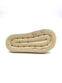 1 paire de pantoufles à pois avec nœud et semelle souple, convenant pour le port intérieur et extérieur, la maison, la salle de bain, la piscine, l'été - Nude - Voir 6