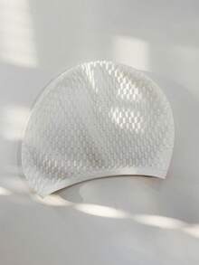 1pc Silicone Swimming Cap, Comfortable Bathing Cap, Suitable For Curly, Short, Medium Long Hair, Unisex, Keeps Hairstyle Intact - Multicolor - View 5