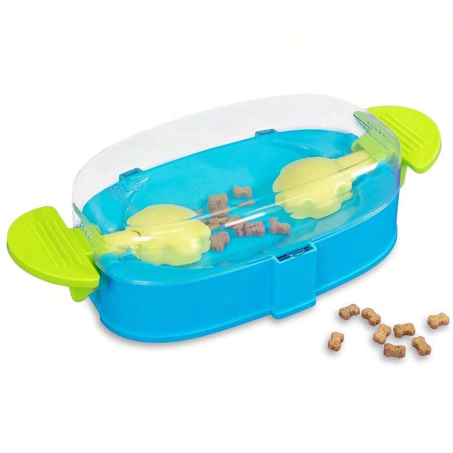 Outward Hound Nina Ottosson Paw N' Play Interactive Dog Treat Puzzle, Level 2 Intermediate Dog Enrichment Dog Toy, Blue, Small,1Count(Packof1),PawN'Play(Blue) - PawN'Play(藍色) - 查看 1