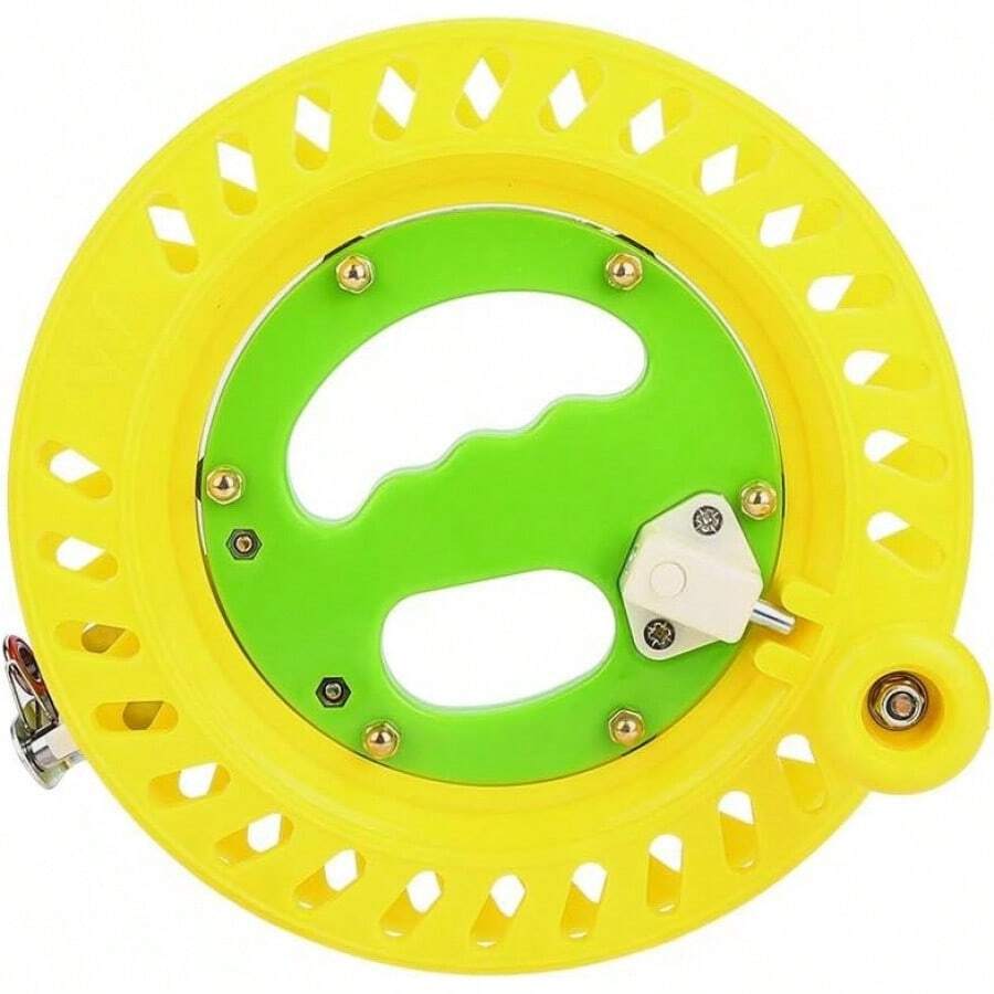 Tbest Carrete para Papalote,Line Winder Winding Reel Grip Wheel,22Cm Profesional Outdoor Plastic Kite De Pesca Al Aire Línea Spool Reel Wheel Holder Winding Flying Accesorio(Amarillo) N3NX - 1 - Ver 1