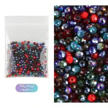 Surtido de cuentas decorativas DIY, disponibles en ojo de gato, flor con cascabel, corazón y bolas, materiales para hacer joyas, pulseras, aretes y colgantes - Juego de accesorios de cuentas - Ver 14