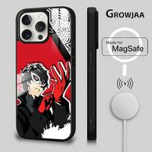 P-Persona 5 Anime Phone Case Compatible With  16 15 14 13 12 11 Pro Max Plus Mini New Magsafe Mirror Wireless Magnetic Cover Compatible With  17 Pro Case,  17 Pro Max Case,  17 Case,  16 Pro Case - Z3 - Xem 10