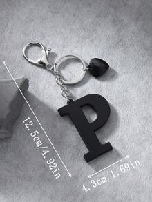 1pc Fashion Exaggerated English Letter Acrylic Unisex Keychain, Couples Accessory, Holiday Backpack For School Halloween Accessories Teachers Day Christmas Gift Ideas Bag Accessories Lanyards With Id Holder Car Accessories Bag Charms - Silver - View 43