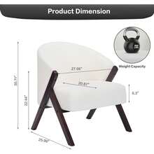 Huisuilinss Living Room Chairs - 米色 - 查看 3