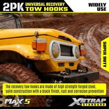 - 2 ganchos de remolque universales de recuperacin de 1000 libras, ganchos de remolque forjados negros compatibles con, Pickup Truck - inicial - Ver 7