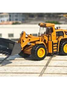 Miniature Excavator Roller Compressor Scale 1:50 With Friction XZ-1794 - Large Excavator - View 2