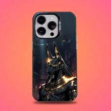 Funda de Teléfono de Dios Egipcio Antiguo Anubis para iPhone 16, 15, 14, 13, 12, 11, Mini, Pro, E, SE4, XS, MAX Compatible Cubierta Mate Negra Candy para iPhone 17 Air - Z1 - Ver 12