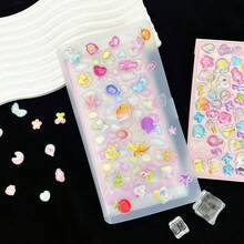 1pc A6 Minimalist Semi-Transparent Card Album, Sticker Storage Album, Planner Material Collection Album, PP Material, KPOP Photo Card Storage, Large Capacity Card Album, A6 Side-Loading Card Album, Suitable For Postcards, Photos, Cards, Stickers, Bills, Notes, Back To School Supplies, Office Document And Receipt Storage - Clear - View 2