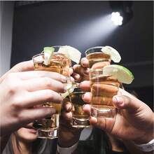 2pcs PARTY Glass Set, 1.5 Oz Loose Glass, Heavy Bottom Tequila Glass, Perfect For Whiskey, Tequila, Espresso, Etc. It Is Also An Ideal Gift For Friends, Men, Family, And Gatherings. - Clear - View 7