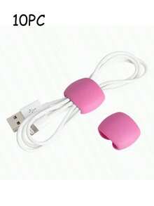 20 Peças/10 Peças/5 Peças Clipe Colorido para Cabo de Dados, Fivela de Armazenamento de Linha de Dados Colorida, Clipe Fixador de Linha de Dados Multifuncional, Clipe de Gerenciamento de Cabos Multiuso - Solução de Plástico Durável para Cabos de Carregamento, Fones de Ouvido e Plugues, Organizador Simples, Ferramenta de Armazenamento de Linha de Carregamento/Telefone, Decoração de Escritório, Dormitório e Casa